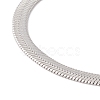 Non-Tarnish 304 Stainless Steel Herringbone Chains Bracelet for Men Women BJEW-D450-01P-02-2
