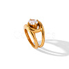 Stainless Steel & Cubic Zirconia Finger Rings FS-WG8A7D9-01-4