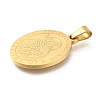 304 Stainless Steel Pendants STAS-K394-04G-05-2