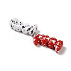 Opaque & Spray Painted Acrylic Beads OACR-G049-03-2