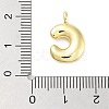 Rack Plating Brass Balloon Letter Pendants KK-C050-01G-C-3