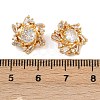 Brass Micro Pave Celar Cubic Zirconia Spacer Bars KK-F910-23G-03-3