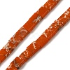 Synthetic Imperial Jasper Beads Strands G-F762-A09-01-1