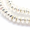 Electroplate Non-magnetic Synthetic Hematite Beads Strands G-L485-06D-S-2