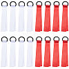 24Pcs 2 Colors Polyester Cheerleader Pom Poms Labels Ribbon FIND-CN0002-32-7
