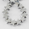 Non-magnetic Synthetic Hematite Beads Strands G-Q887-6x6mm-M-2
