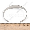 Religion Saint Benedict 201 Stainless Steel Cuff Bangles for Women BJEW-K301-01P-2