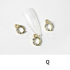 Alloy Rhinestone Cabochons MRMJ-T056-93G-Q-1