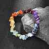Chakra Gemstone Stretch Bracelets BJEW-JB02288-01-1