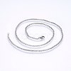 Tarnish Resistant 304 Stainless Steel Cable Chain Necklaces NJEW-P226-02P-01-1