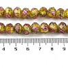 Handmade Gold Sand Lampwork Beads Strands LAMP-R141-10mm-23-4