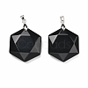 Natural Obsidian Pendants G-C241-02A-2