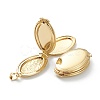 Brass Locket Pendants KK-P199-10G-4