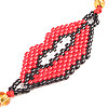 Glass Seed Beaded Link Bracelets IH4202-2-3