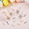 40Pcs 5 Colors Eco-Friendly Brass Earring Hooks KK-SC0006-48-3
