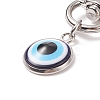 Resin Evil Eye Pendant Decorations HJEW-JM00725-01-3