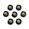 Dyed Black Synthetic Turquoise Beads G-F775-B10-1