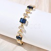 Brass Link Chain Bracelets BJEW-D378-04G-3