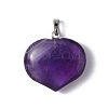 Natural Amethyst Pendants G-G956-D06-2