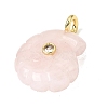 Natural Rose Quartz Carved Pendants G-C282-01K-2