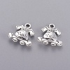 Tibetan Style Puppy Pendants X-TIBEP-R166-AS-LF-1