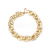 Unisex Thick Aluminum Double Link Chains Necklaces NJEW-V006-01G-2