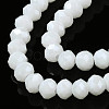 Electroplate Glass Beads Strands EGLA-A034-P8mm-A21-2