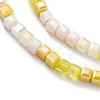 Gradient Color Electroplate Glass Bead Strands X-GLAA-E042-05C-3