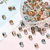 100Pcs Frosted Baking Paint Glass Beads DGLA-YW0001-36J-1