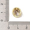 Brass Micro Pave Cubic Zirconia Multi-Strand Links KK-C111-01G-T-3
