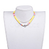 Adjustable Nylon Cord Braided Beaded Necklaces NJEW-JN02727-5
