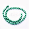 Natural Malachite Beads Strands G-O166-07A-8mm-2