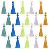 Olycraft 20Pcs 5 Colors Polyester Tassel Pendant AJEW-OC0003-44-1