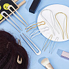 16Pcs 8 Style Iron & Alloy Hair Pins Clips & Hair Fork OHAR-CP0001-05-4