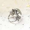 Natural Labradorite Adjustable Rings RJEW-I108-01AS-03-3
