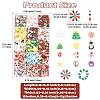 128G Christmas Theme Handmade Polymer Clay Cabochons CLAY-FS0001-51-4