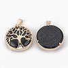 Synthetic Blue Goldstone Pendants G-S292-10D-G-2