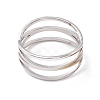 Non-Tarnish Criss Cross 304 Stainless Steel Finger Ring for Women  RJEW-B035-03P-2