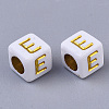 Plating Acrylic Beads X-SACR-S297-09E-2