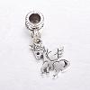 Tibetan Style Alloy European Dangle Charms MPDL-J041-04AS-1