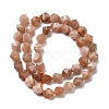 Natural Peach Moonstone Beads Strands G-Z119-A18-02-4