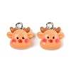 Christmas Theme Opaque Resin Pendants RESI-S08-02P-1