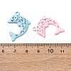 Spray Paint Alloy Pendants FIND-H060-01B-3