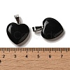 Natural Obsidian Pendants G-Q438-24-3