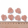 Transparent Frosted Acrylic Leaf Pendants X-PAF002Y-6-5