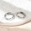 Tarnish Resistant 304 Stainless Steel Hoop Earrings EJEW-P177-P-07-4