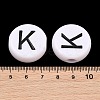 Opaque White Acrylic European Beads AC-CBA3BDD-01K-3
