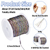 9-Ply Metallic Polyester Embroidery Floss WCOR-TAC0001-01A-3