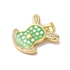 Rack Plating Brass Cubic Zirconia Pendants KK-K385-69G-3