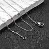 Non-Tarnish 304 Stainless Steel Cable Chain Necklaces X-NJEW-P248-01P-1